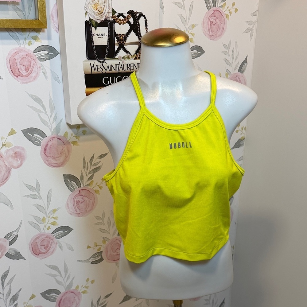 NOBULL Neon Yellow/Lime Green Cropped Tank